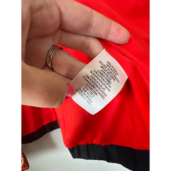 NEW Alice + Olivia Rory Embroidered Line Silk Jacket Multi Color Size: Small - Picture 7 of 9